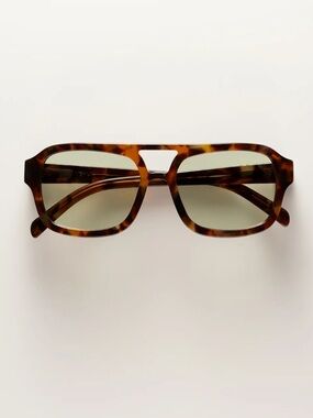 VEHLA Dixie Tortoise Frame with Sage Lenses